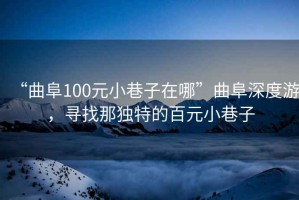 “曲阜100元小巷子在哪”曲阜深度游，尋找那獨(dú)特的百元小巷子