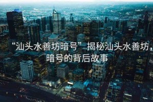 “汕頭水善坊暗號”揭秘汕頭水善坊，暗號的背后故事