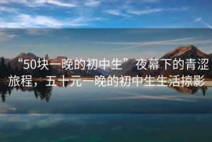 “50塊一晚的初中生”夜幕下的青澀旅程，五十元一晚的初中生生活掠影