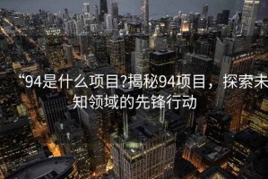 “94是什么項(xiàng)目?揭秘94項(xiàng)目，探索未知領(lǐng)域的先鋒行動