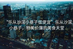 “樂從沙滘小巷子很便宜”樂從沙滘小巷子，物美價(jià)廉的美食天堂