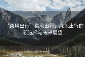 “柔風(fēng)出行”柔風(fēng)出行，綠色出行的新選擇與未來展望
