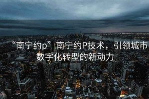 “南寧約p”南寧約P技術(shù)，引領(lǐng)城市數(shù)字化轉(zhuǎn)型的新動(dòng)力