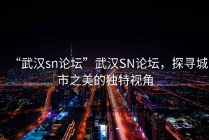 “武漢sn論壇”武漢SN論壇，探尋城市之美的獨(dú)特視角
