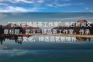 “武漢三鎮(zhèn)品茶工作室”當(dāng)日新聞文章標(biāo)題，武漢三鎮(zhèn)品茶工作室，傳承茶文化，締造品茗新境界