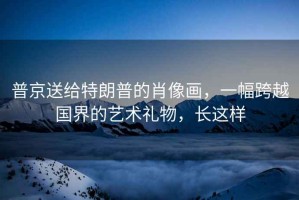 普京送給特朗普的肖像畫(huà)，一幅跨越國(guó)界的藝術(shù)禮物，長(zhǎng)這樣