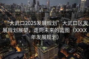 “大武口2025發(fā)展規(guī)劃”大武口區(qū)發(fā)展規(guī)劃展望，走向未來的藍(lán)圖（XXXX年發(fā)展規(guī)劃）