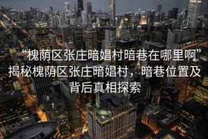 “槐蔭區(qū)張莊暗娼村暗巷在哪里啊”揭秘槐蔭區(qū)張莊暗娼村，暗巷位置及背后真相探索