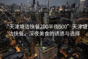 “天津塘沽快餐200半夜500”天津塘沽快餐，深夜美食的誘惑與選擇
