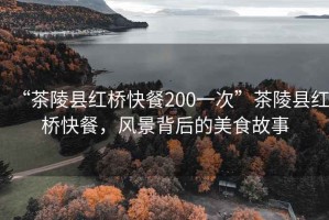 “茶陵縣紅橋快餐200一次”茶陵縣紅橋快餐，風(fēng)景背后的美食故事
