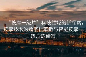 “按摩一級(jí)片”科技領(lǐng)域的新探索，按摩技術(shù)的數(shù)字化革新與智能按摩一級(jí)片的研發(fā)