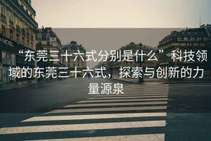 “東莞三十六式分別是什么”科技領域的東莞三十六式，探索與創(chuàng)新的力量源泉
