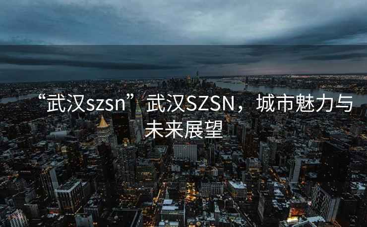 “武漢szsn”武漢SZSN，城市魅力與未來展望
