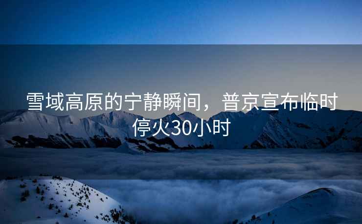 雪域高原的寧靜瞬間，普京宣布臨時?；?0小時