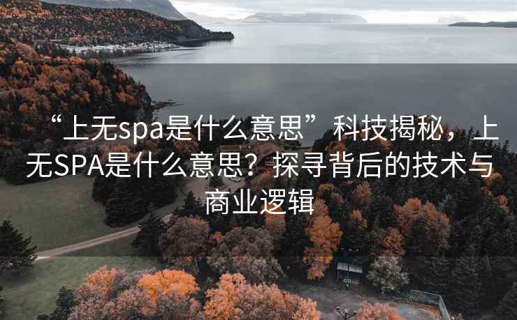 “上無(wú)spa是什么意思”科技揭秘，上無(wú)SPA是什么意思？探尋背后的技術(shù)與商業(yè)邏輯