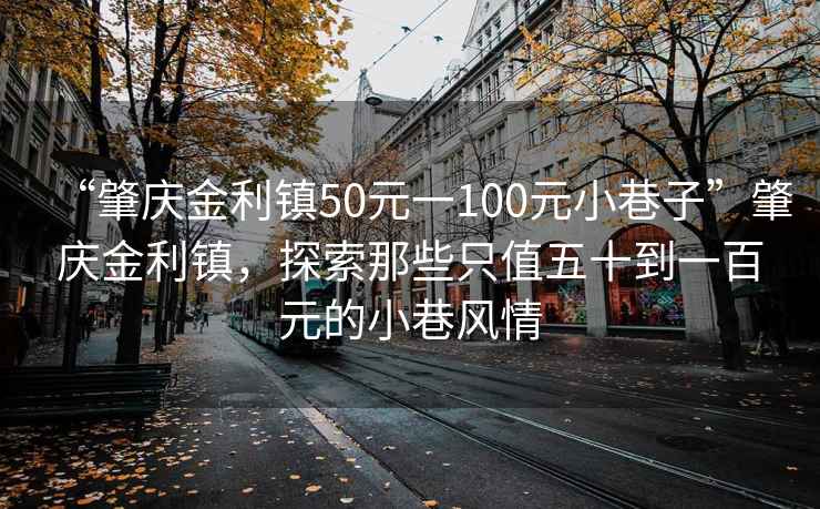 “肇慶金利鎮(zhèn)50元一100元小巷子”肇慶金利鎮(zhèn)，探索那些只值五十到一百元的小巷風情