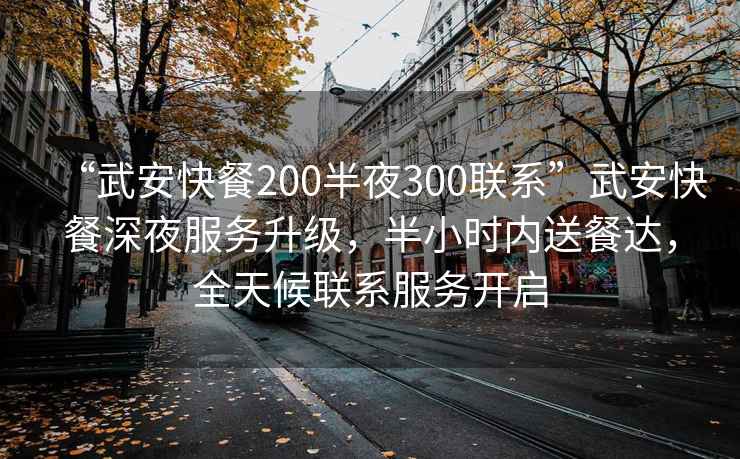 “武安快餐200半夜300聯(lián)系”武安快餐深夜服務(wù)升級，半小時內(nèi)送餐達，全天候聯(lián)系服務(wù)開啟