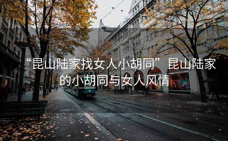 “昆山陸家找女人小胡同”昆山陸家的小胡同與女人風(fēng)情