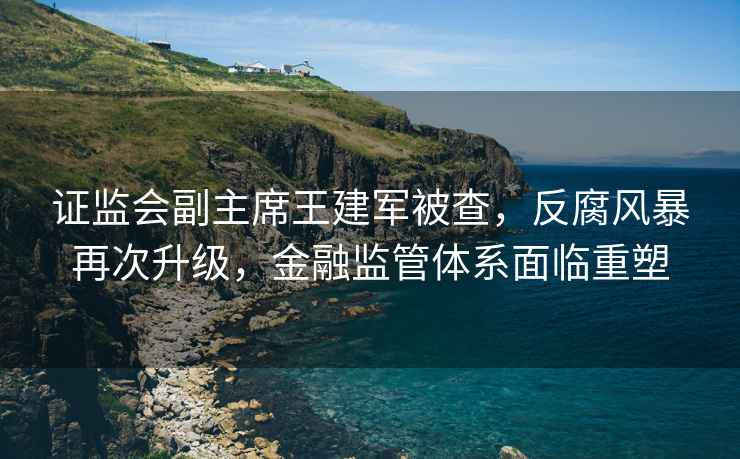 證監(jiān)會副主席王建軍被查，反腐風暴再次升級，金融監(jiān)管體系面臨重塑