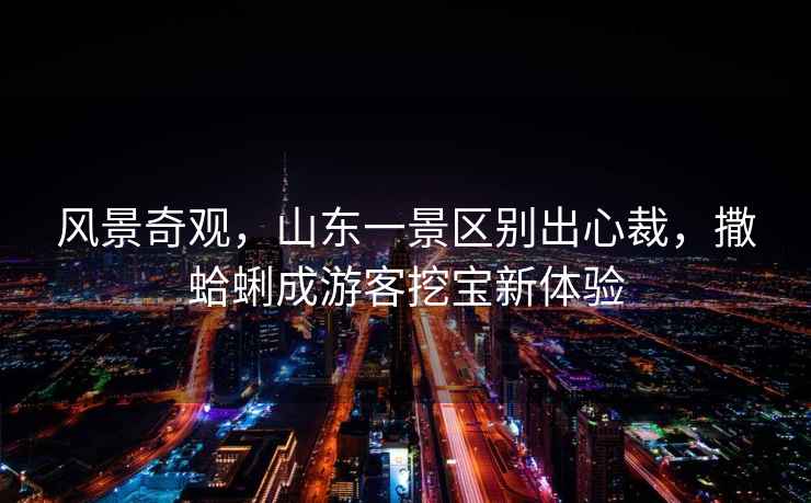 風(fēng)景奇觀，山東一景區(qū)別出心裁，撒蛤蜊成游客挖寶新體驗(yàn)