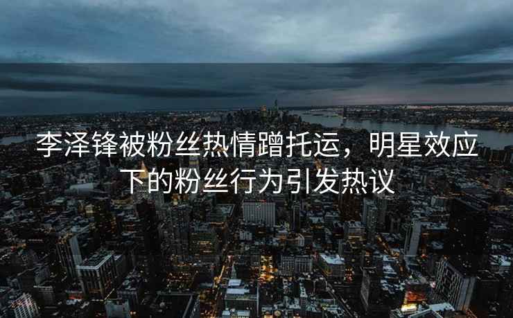 李澤鋒被粉絲熱情蹭托運(yùn)，明星效應(yīng)下的粉絲行為引發(fā)熱議