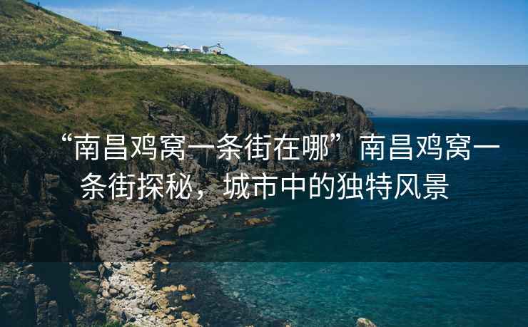 “南昌雞窩一條街在哪”南昌雞窩一條街探秘，城市中的獨特風(fēng)景