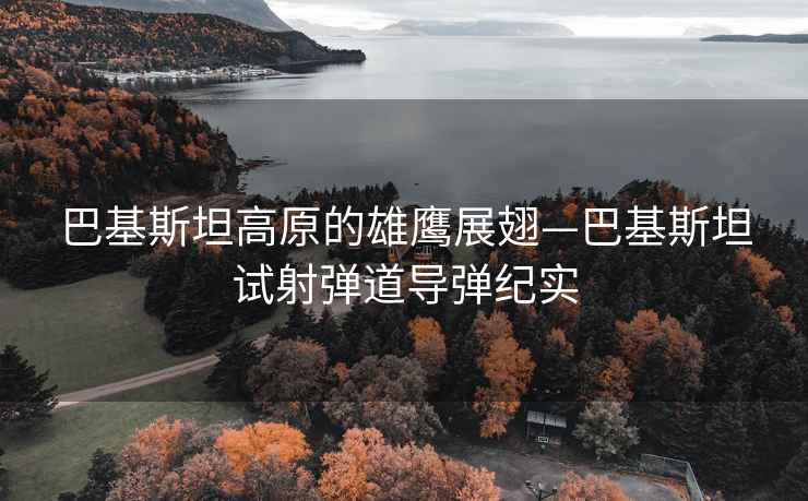 巴基斯坦高原的雄鷹展翅—巴基斯坦試射彈道導(dǎo)彈紀(jì)實(shí)