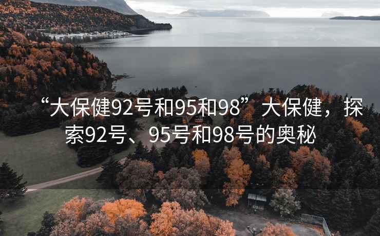 “大保健92號和95和98”大保健，探索92號、95號和98號的奧秘