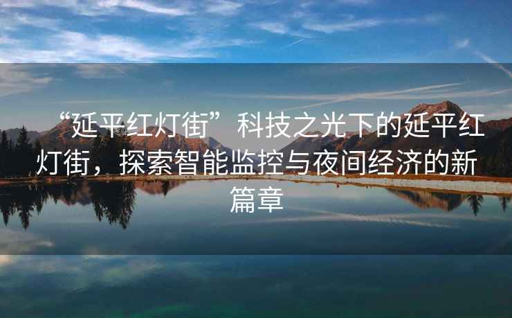 “延平紅燈街”科技之光下的延平紅燈街，探索智能監(jiān)控與夜間經(jīng)濟(jì)的新篇章