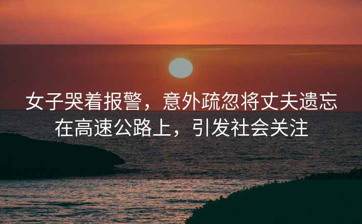 女子哭著報(bào)警，意外疏忽將丈夫遺忘在高速公路上，引發(fā)社會關(guān)注
