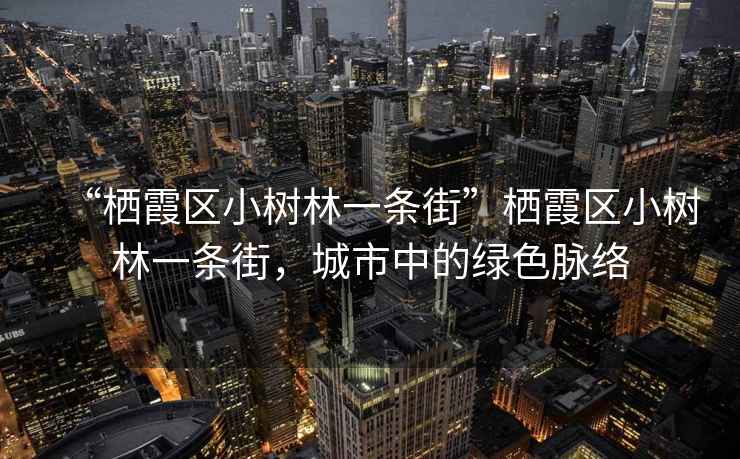“棲霞區(qū)小樹(shù)林一條街”棲霞區(qū)小樹(shù)林一條街，城市中的綠色脈絡(luò)