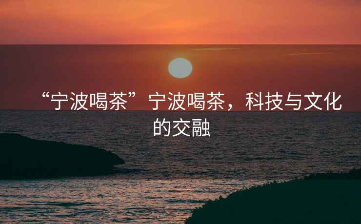 “寧波喝茶”寧波喝茶，科技與文化的交融