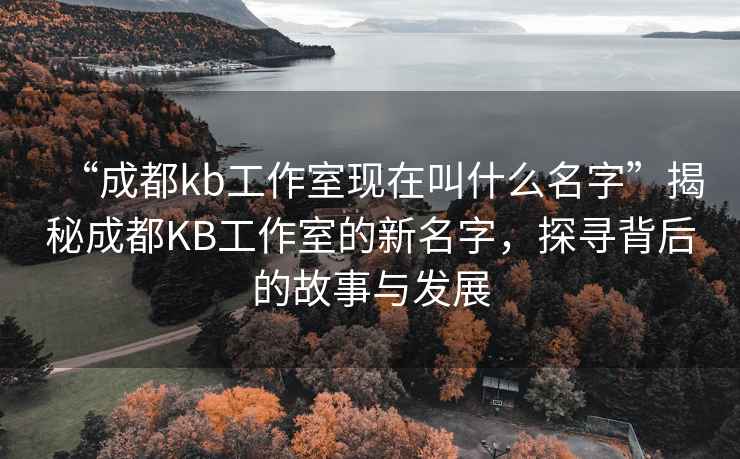 “成都kb工作室現(xiàn)在叫什么名字”揭秘成都KB工作室的新名字，探尋背后的故事與發(fā)展