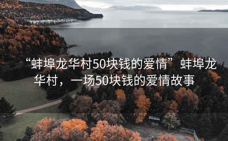 “蚌埠龍華村50塊錢的愛情”蚌埠龍華村，一場50塊錢的愛情故事