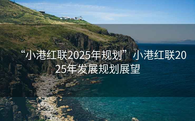 “小港紅聯(lián)2025年規(guī)劃”小港紅聯(lián)2025年發(fā)展規(guī)劃展望
