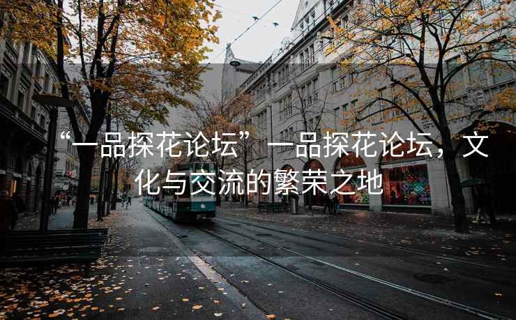 “一品探花論壇”一品探花論壇，文化與交流的繁榮之地