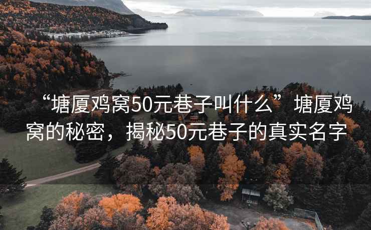 “塘廈雞窩50元巷子叫什么”塘廈雞窩的秘密，揭秘50元巷子的真實名字