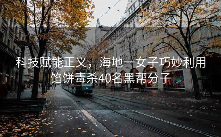 科技賦能正義，海地一女子巧妙利用餡餅毒殺40名黑幫分子