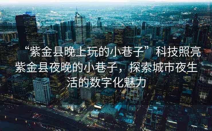 “紫金縣晚上玩的小巷子”科技照亮紫金縣夜晚的小巷子，探索城市夜生活的數(shù)字化魅力