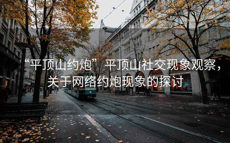“平頂山約炮”平頂山社交現(xiàn)象觀察，關(guān)于網(wǎng)絡(luò)約炮現(xiàn)象的探討