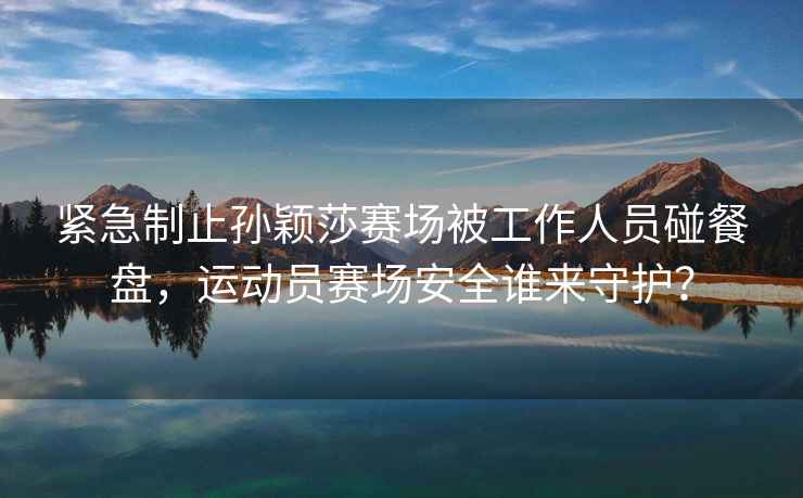 緊急制止孫穎莎賽場被工作人員碰餐盤，運動員賽場安全誰來守護？