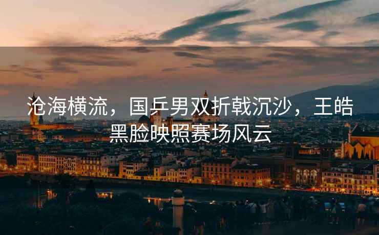 滄海橫流，國(guó)乒男雙折戟沉沙，王皓黑臉映照賽場(chǎng)風(fēng)云