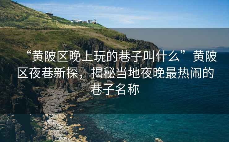 “黃陂區(qū)晚上玩的巷子叫什么”黃陂區(qū)夜巷新探，揭秘當(dāng)?shù)匾雇碜顭狒[的巷子名稱