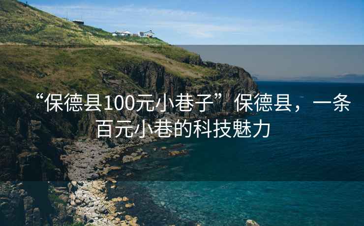 “保德縣100元小巷子”保德縣，一條百元小巷的科技魅力