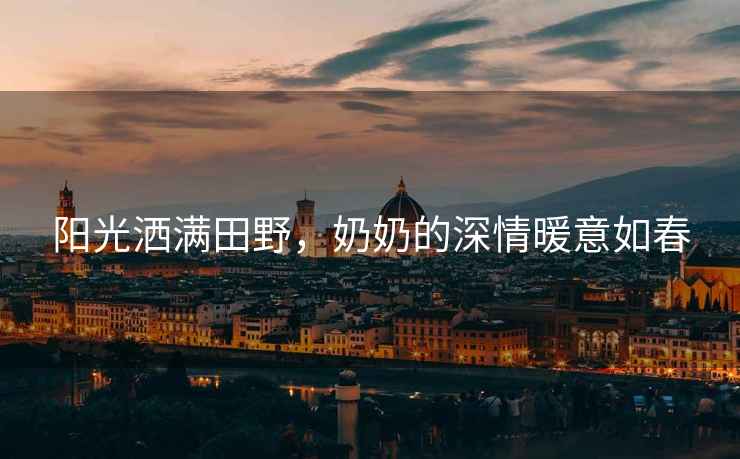 陽光灑滿田野，奶奶的深情暖意如春