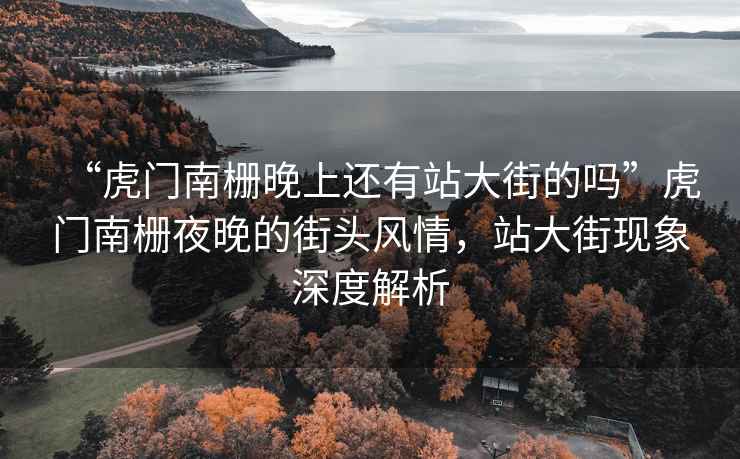 “虎門(mén)南柵晚上還有站大街的嗎”虎門(mén)南柵夜晚的街頭風(fēng)情，站大街現(xiàn)象深度解析