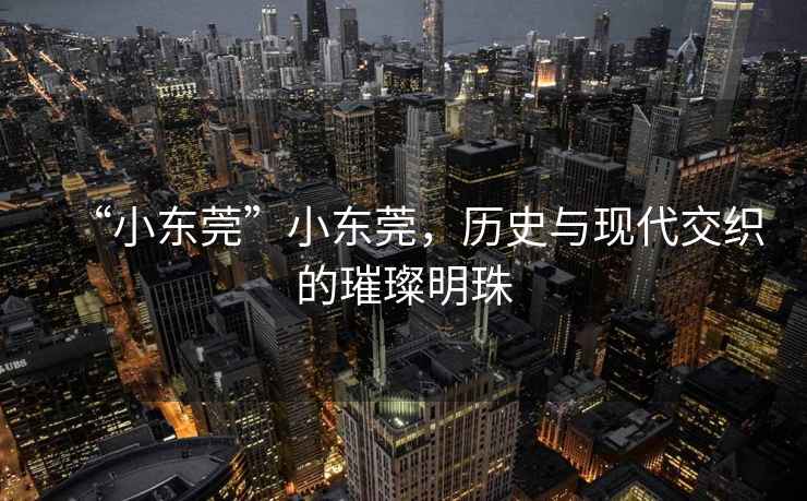 “小東莞”小東莞，歷史與現(xiàn)代交織的璀璨明珠