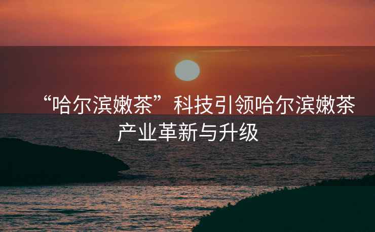 “哈爾濱嫩茶”科技引領(lǐng)哈爾濱嫩茶產(chǎn)業(yè)革新與升級(jí)