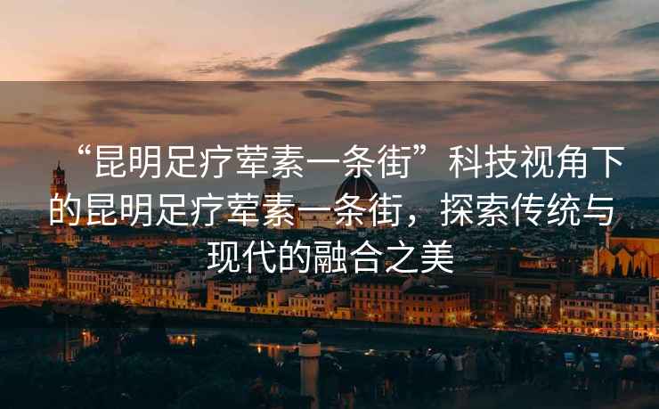 “昆明足療葷素一條街”科技視角下的昆明足療葷素一條街，探索傳統(tǒng)與現(xiàn)代的融合之美