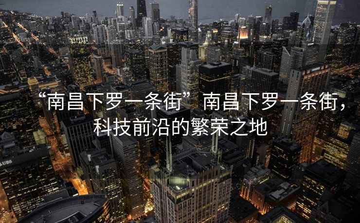 “南昌下羅一條街”南昌下羅一條街，科技前沿的繁榮之地